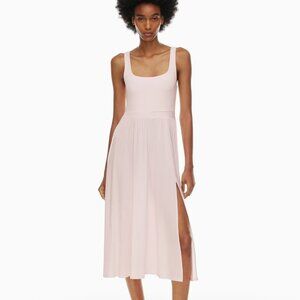 Aritzia Wilfred Free Fit + Flare Tank Dress W/ Slit